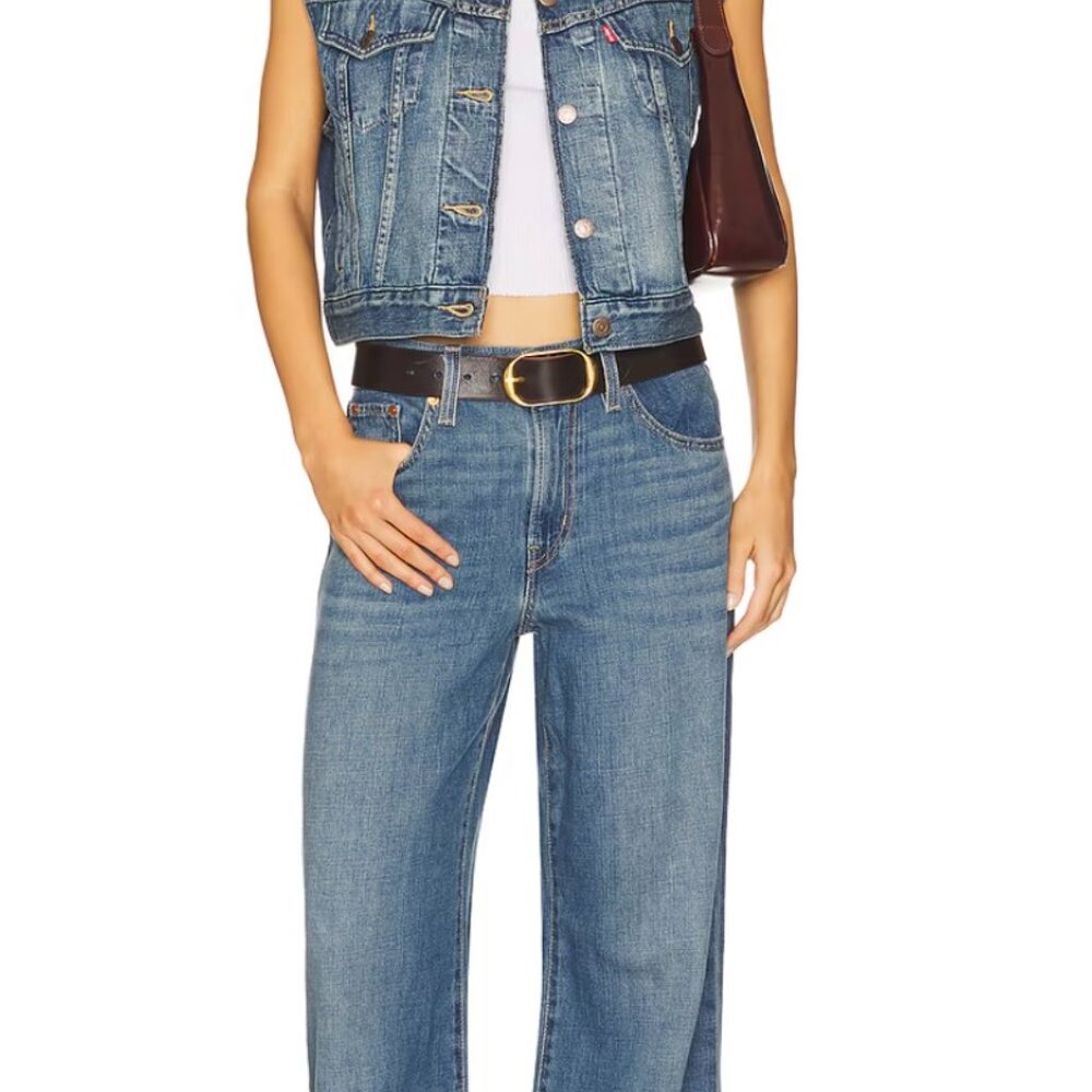 Levi's XL Straight Superwide Lighweight Mid-Rise Women's Jeans SZ 27 x 29 NWT - Picture 6 of 6